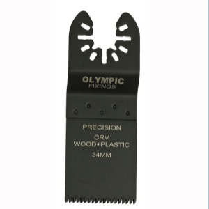 097-100-010 Olympic Multi Tool Blade 34mm - Fine tooth flush cut plunge (Pack of 3)