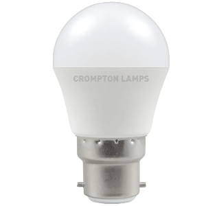 11533 CROMPTON Golf Ball LED Lamp • 5.5W • BC • DL • Opaque • 4000K• (Non-Dimmable)